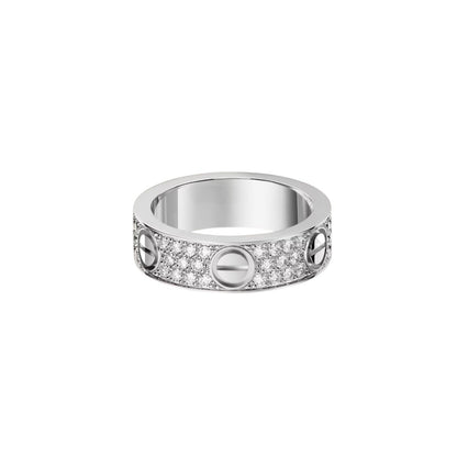 [Leaves]LOVE 5.5MM FULL-PAVÉ DIAMOND RING