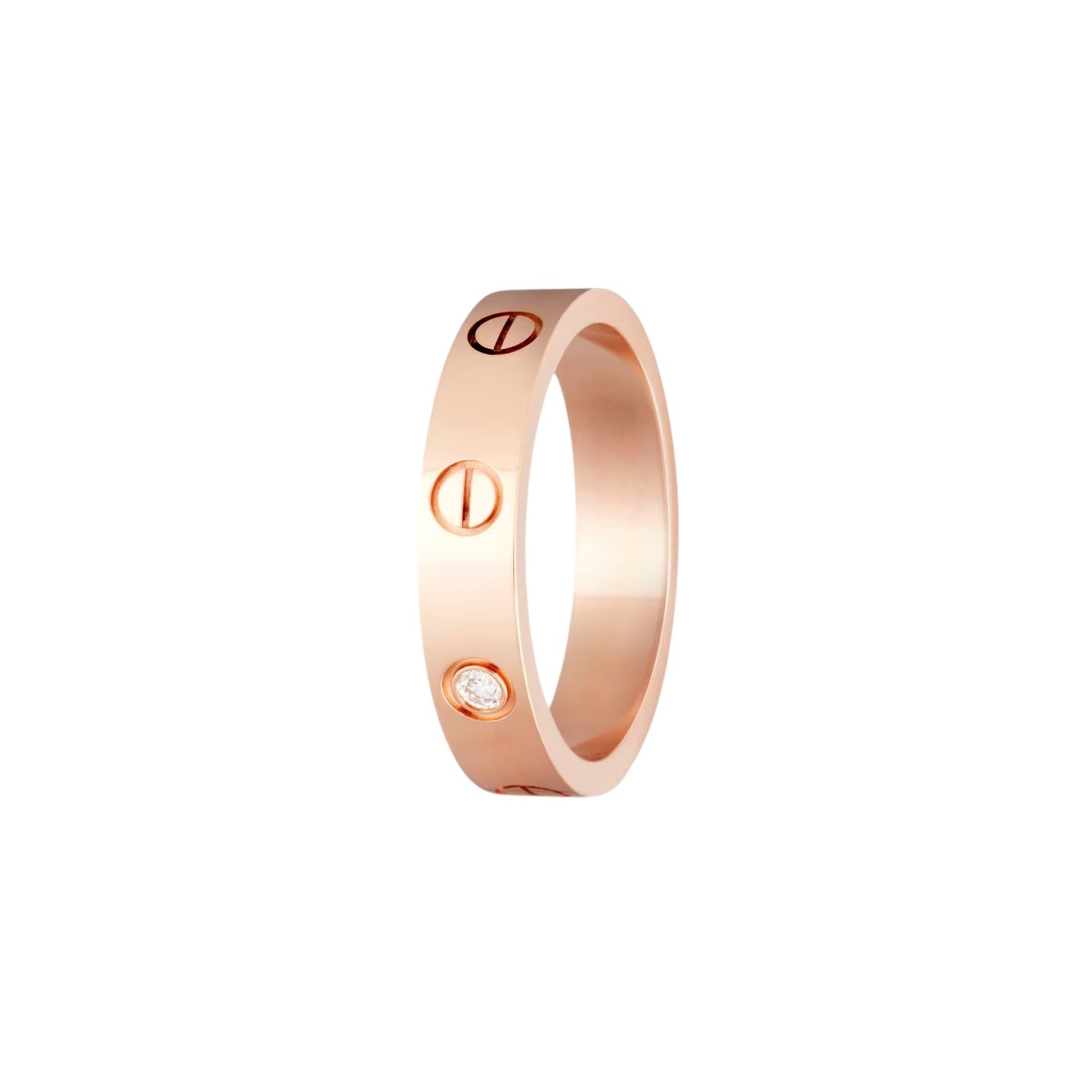 [Leaves]LOVE 4MM 1 DIAMOND RING
