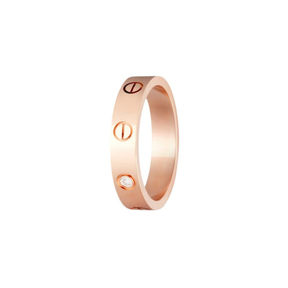 [Leaves]LOVE 4MM 1 DIAMOND RING
