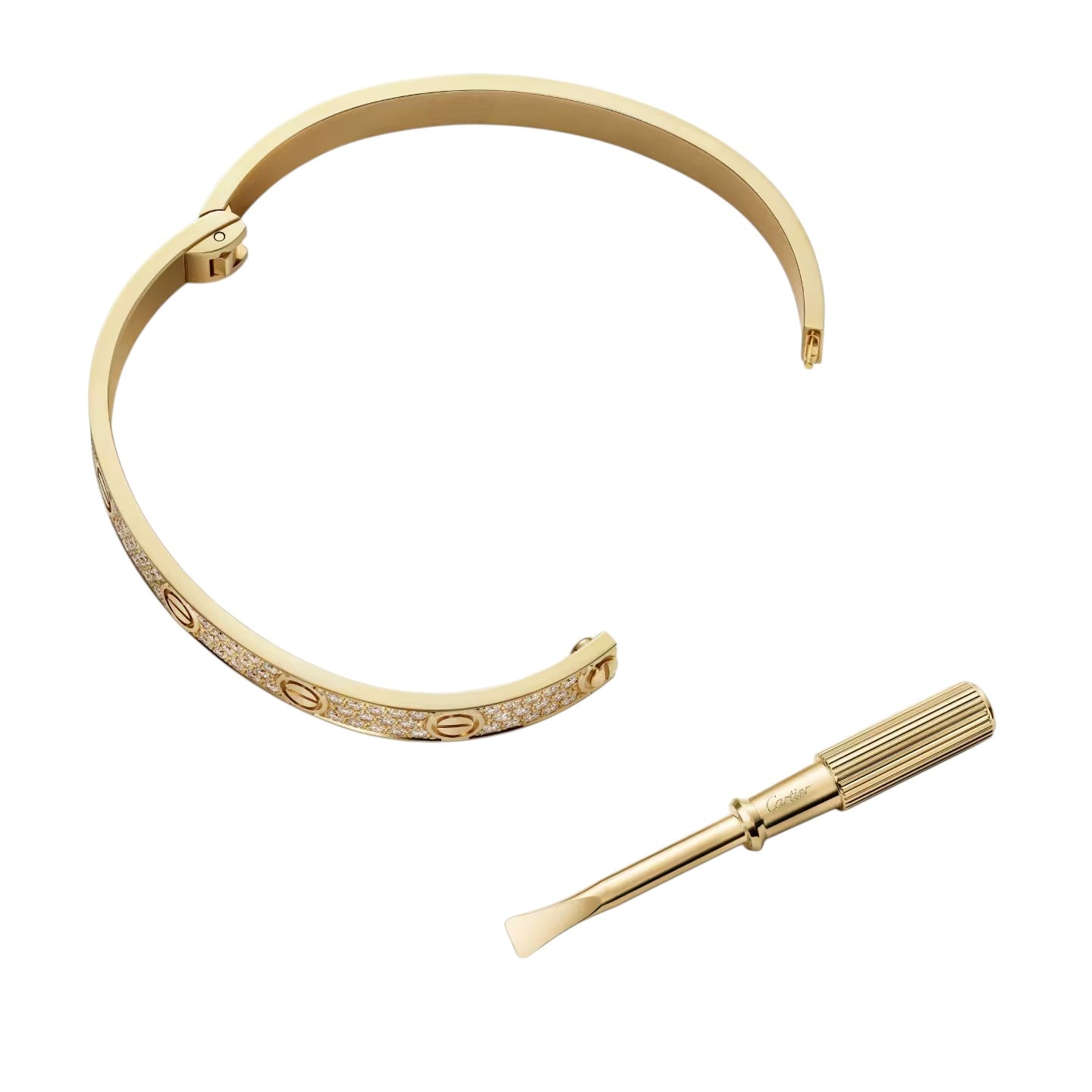 [Leaves]CLASSIC 6.1MM LOVE BANGLE - FULL PAVÉ