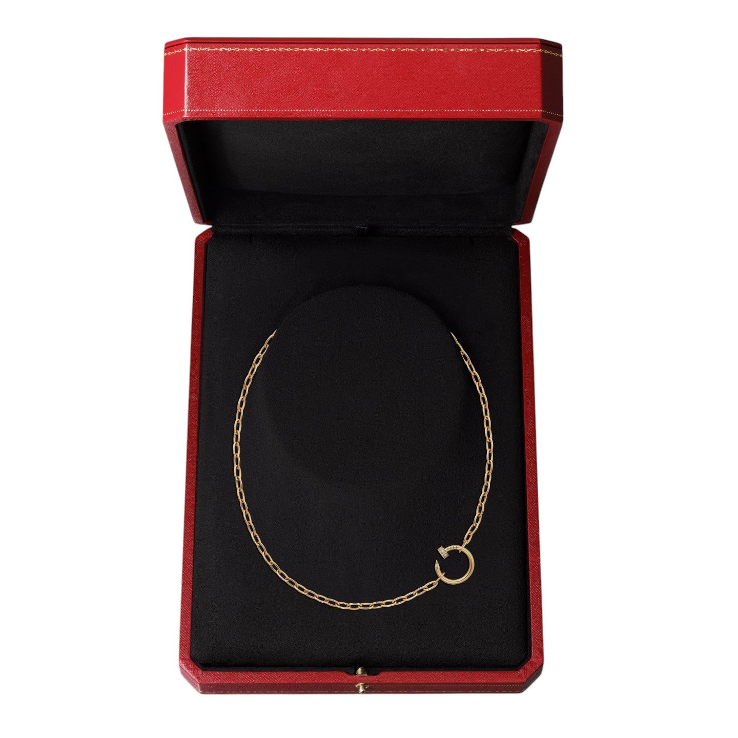 [Leaves]CLOU DIAMOND NAIL PENDANT NECKLACE