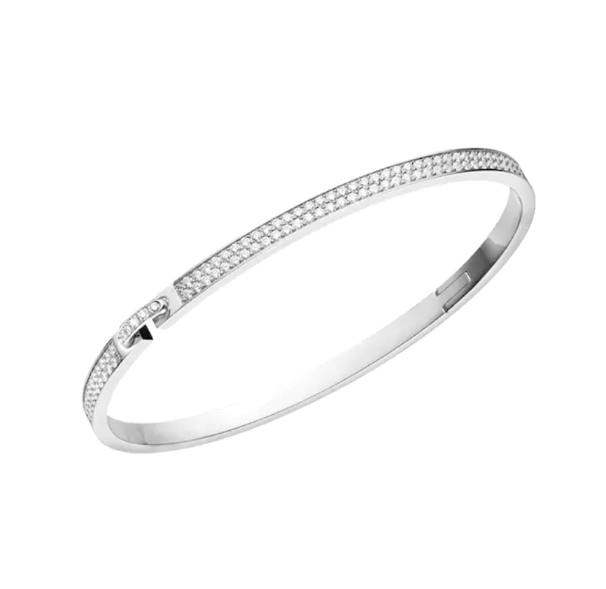 [Leaves]LIENS VIDENCE DIAMOND PAVED BRACELET