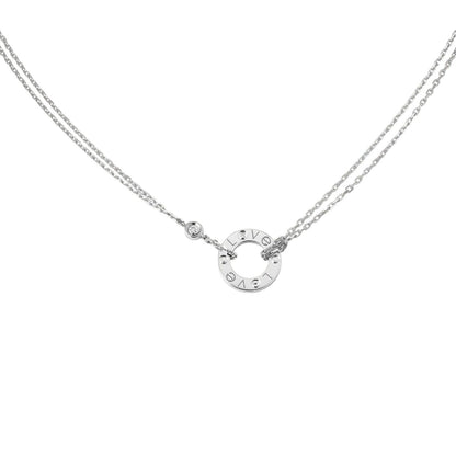 [Leaves]LOVE CIRCULAR PENDANT 2-DIAMOND NECKLACE