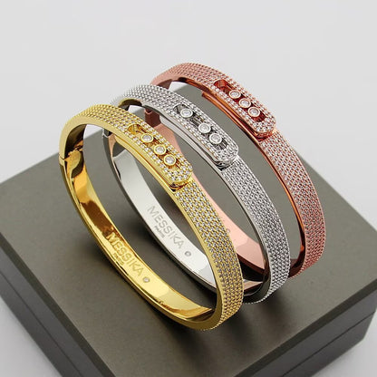 [Leaves]MOVE NOA FULL-PAVÉ DIAMOND BANGLE BRACELET