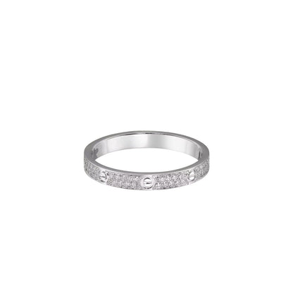 [Leaves]LOVE 2.6MM PAVÉ DIAMOND RING