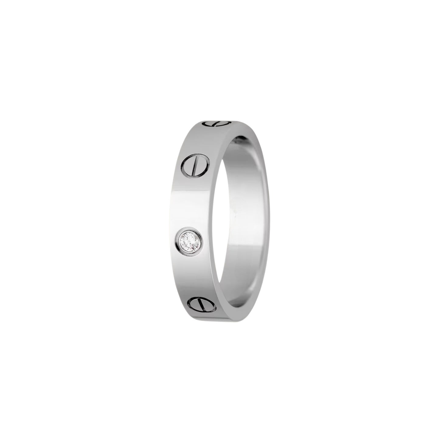 [Leaves]LOVE 4MM 1 DIAMOND RING