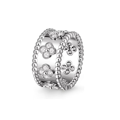 [Leaves]KALEIDOSCOPE RADIANCE WIDE BAND RING