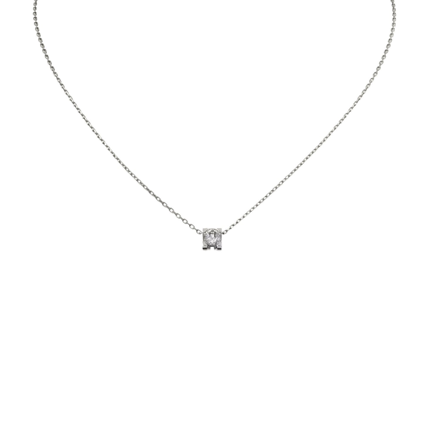 [Leaves]C DE PENDANT DIAMOND NECKLACE