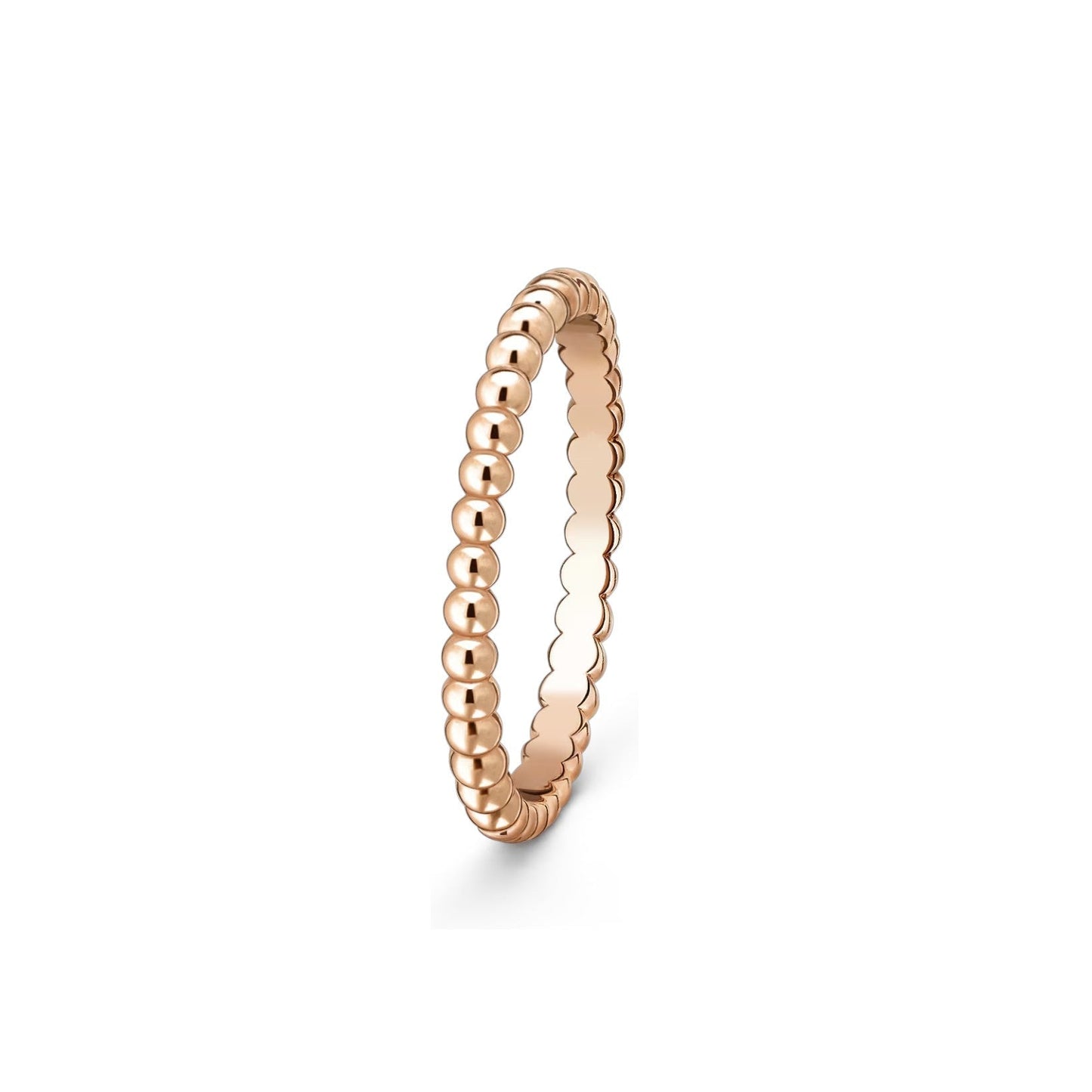 [Leaves]SIGNATURE PERLÉE BEADED BAND RING
