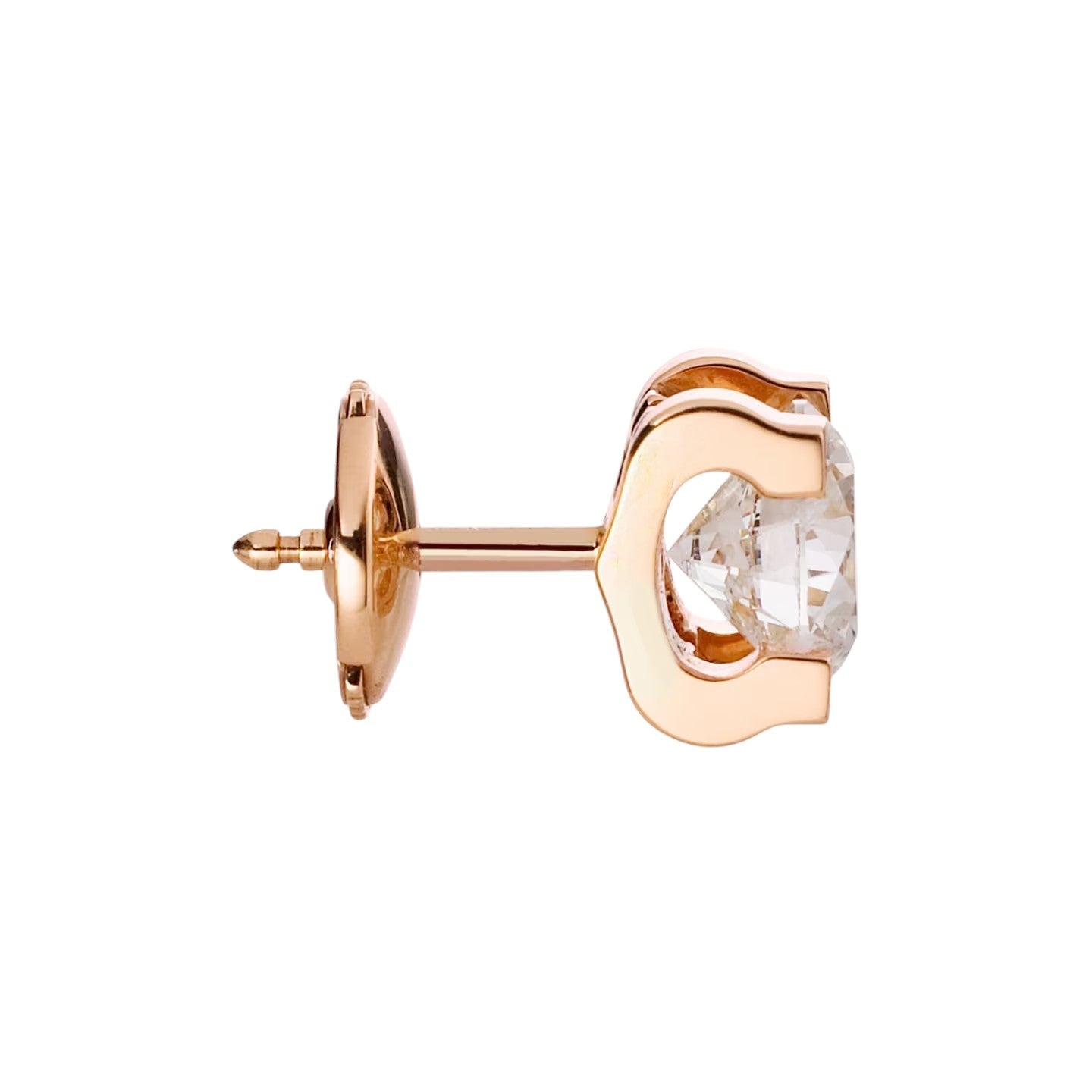 [Leaves]C DE DIAMOND STUD EARRINGS
