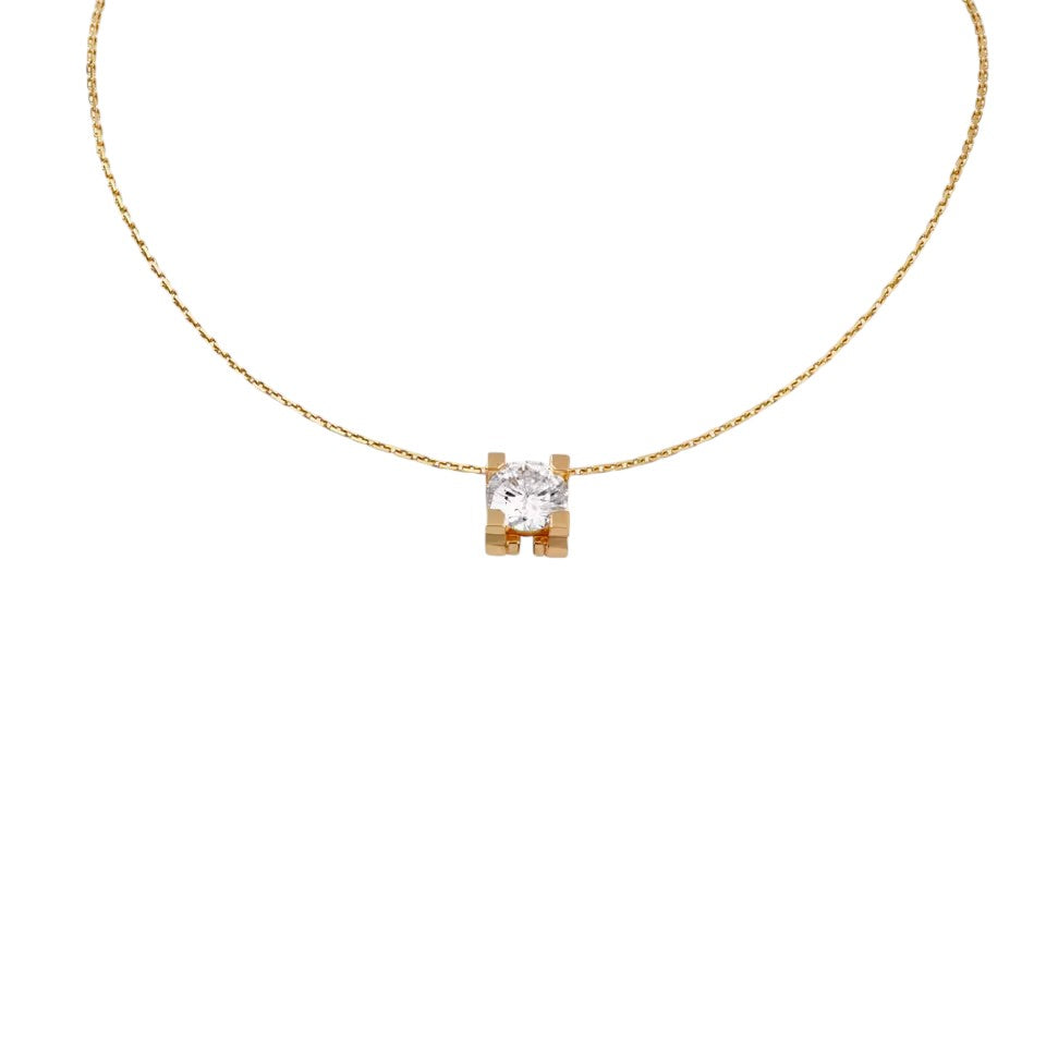 [Leaves]C DE PENDANT DIAMOND NECKLACE