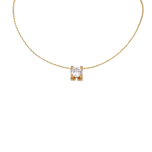 [Leaves]C DE PENDANT DIAMOND NECKLACE