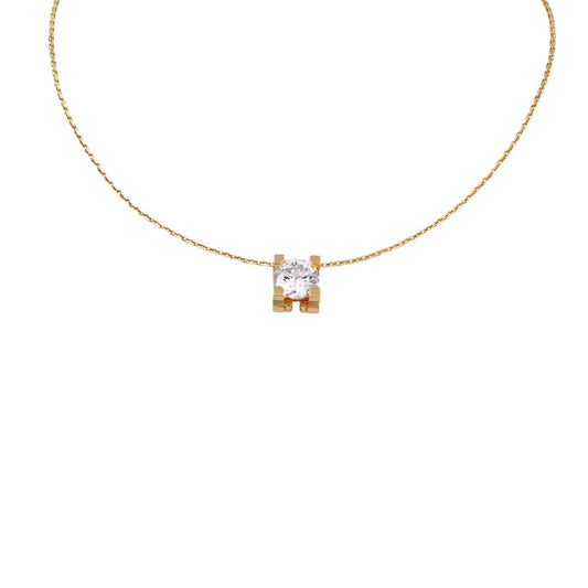 [Leaves]C DE PENDANT DIAMOND NECKLACE