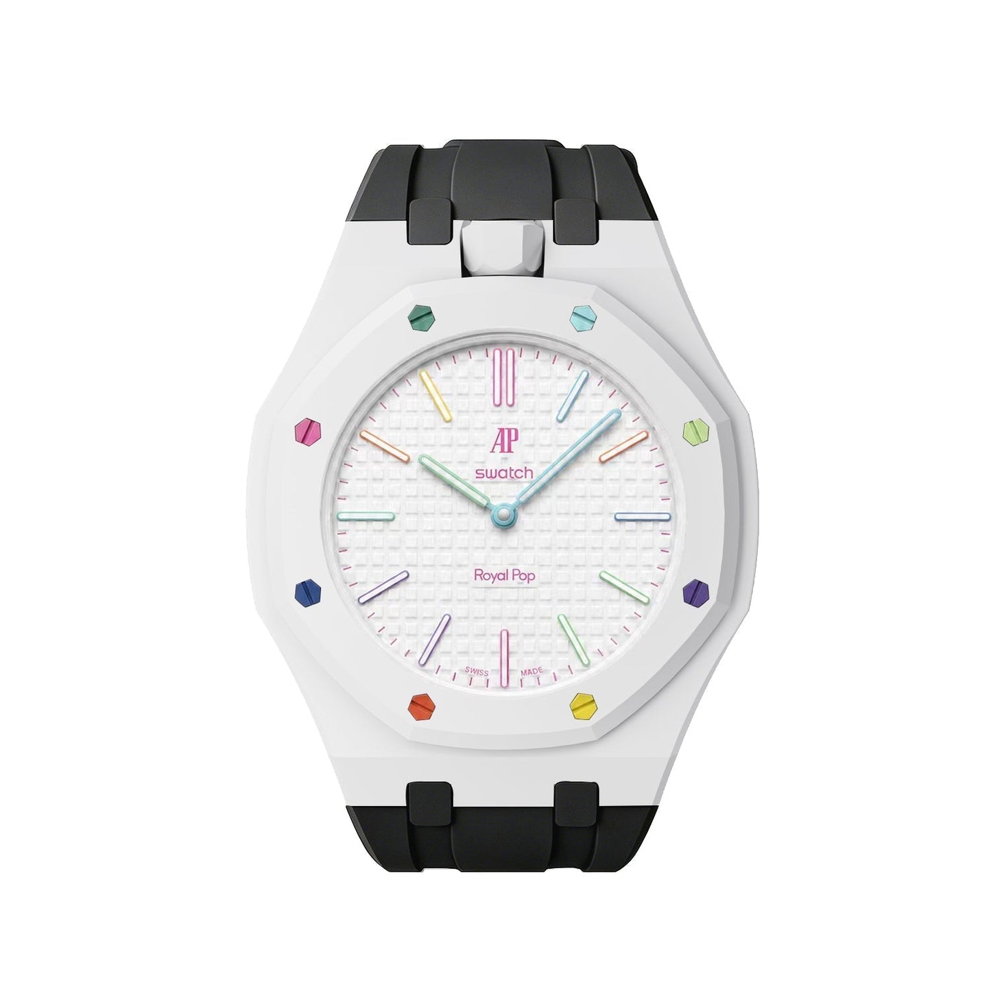 [Leaves]Royal Oak Pop Exclusive Bioceramic Case & Silicone Strap Mix Color