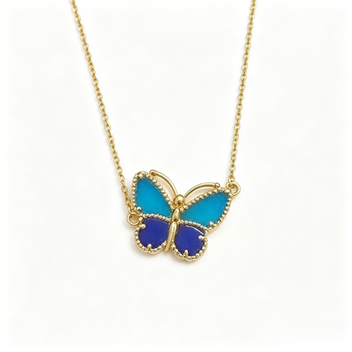 [Leaves] 2026 NEW LUCKY BUTTERFLY 1 MOTIFS NECKLACE