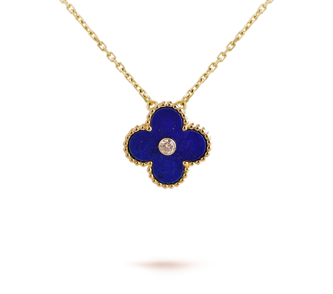 [Leaves]LIMITED EDITION CHRISTMAS CLOVER FLOWER NECKLACE - 15MM ANNUAL COLLECTIBLE PENDANT