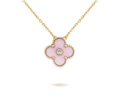 [Leaves]LIMITED EDITION CHRISTMAS CLOVER FLOWER NECKLACE - 15MM ANNUAL COLLECTIBLE PENDANT
