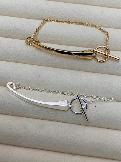 [Leaves]CLOU DE FORGE BRACELET WITH SQUARE CONE STUDS