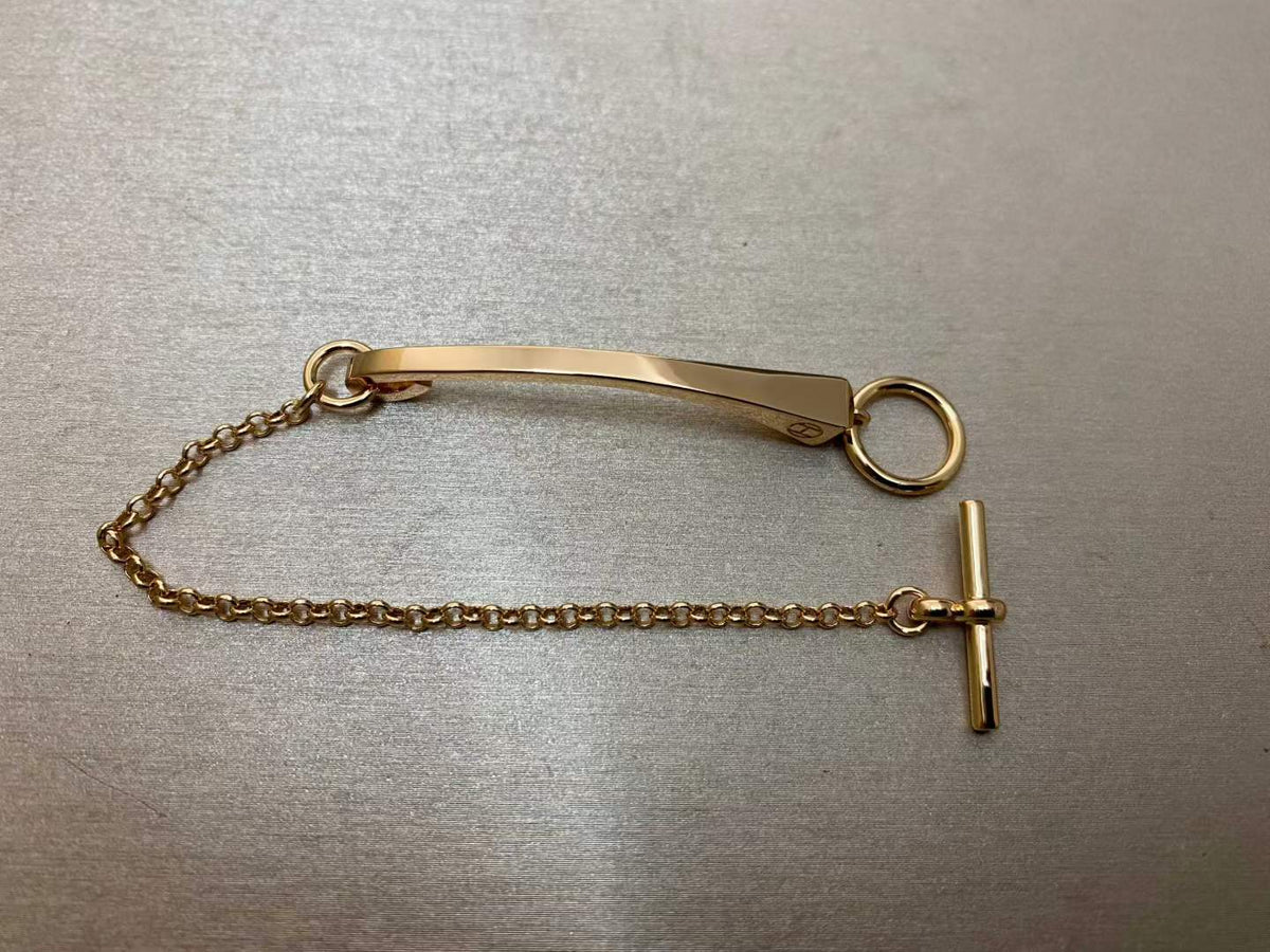 [Leaves]CLOU DE FORGE BRACELET WITH SQUARE CONE STUDS