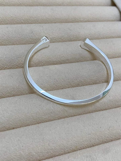 [Leaves]CLOU DE FORGE SQUARE CONE STUDS OPEN CUFF ONE SIZE