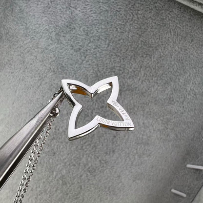 [Leaves]FOUR-LEAF CLOVER OPENWORK NECKLACE