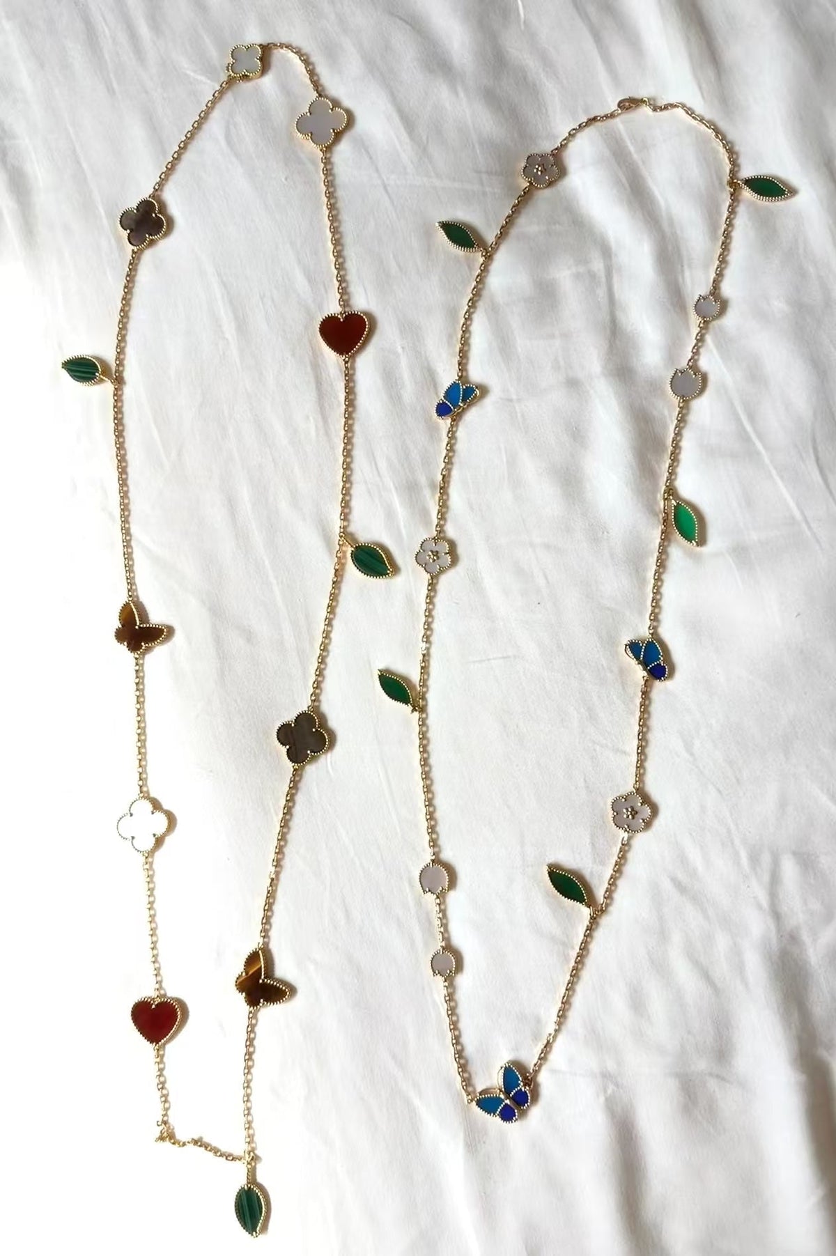 [Leaves ]LUCKY SPRING GOLD  MOTIFS  NECKLACE