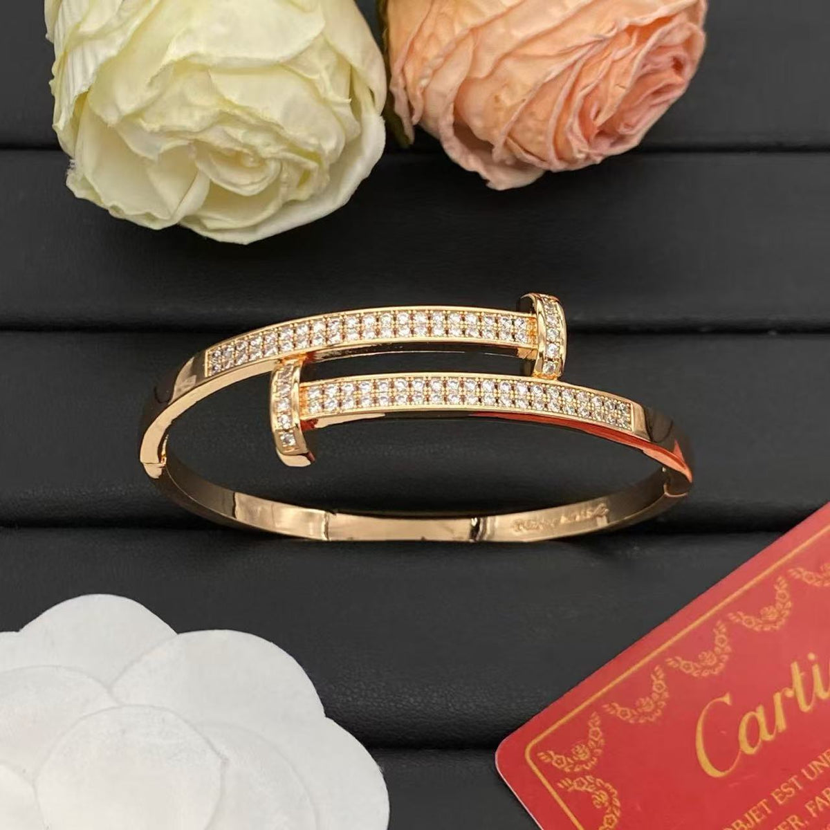 [Leaves]NEW ROSE GOLD 6.1MM BRACELET