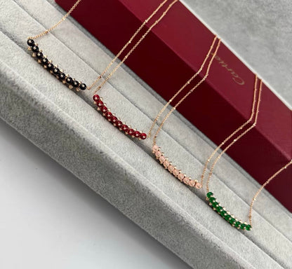 [：Leaves]CLASH COLLECTION AGATE CHALCEDONY STUD NECKLACE