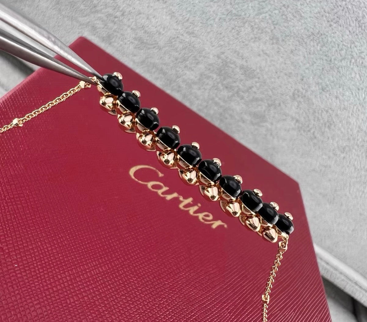[：Leaves]CLASH COLLECTION AGATE CHALCEDONY STUD NECKLACE