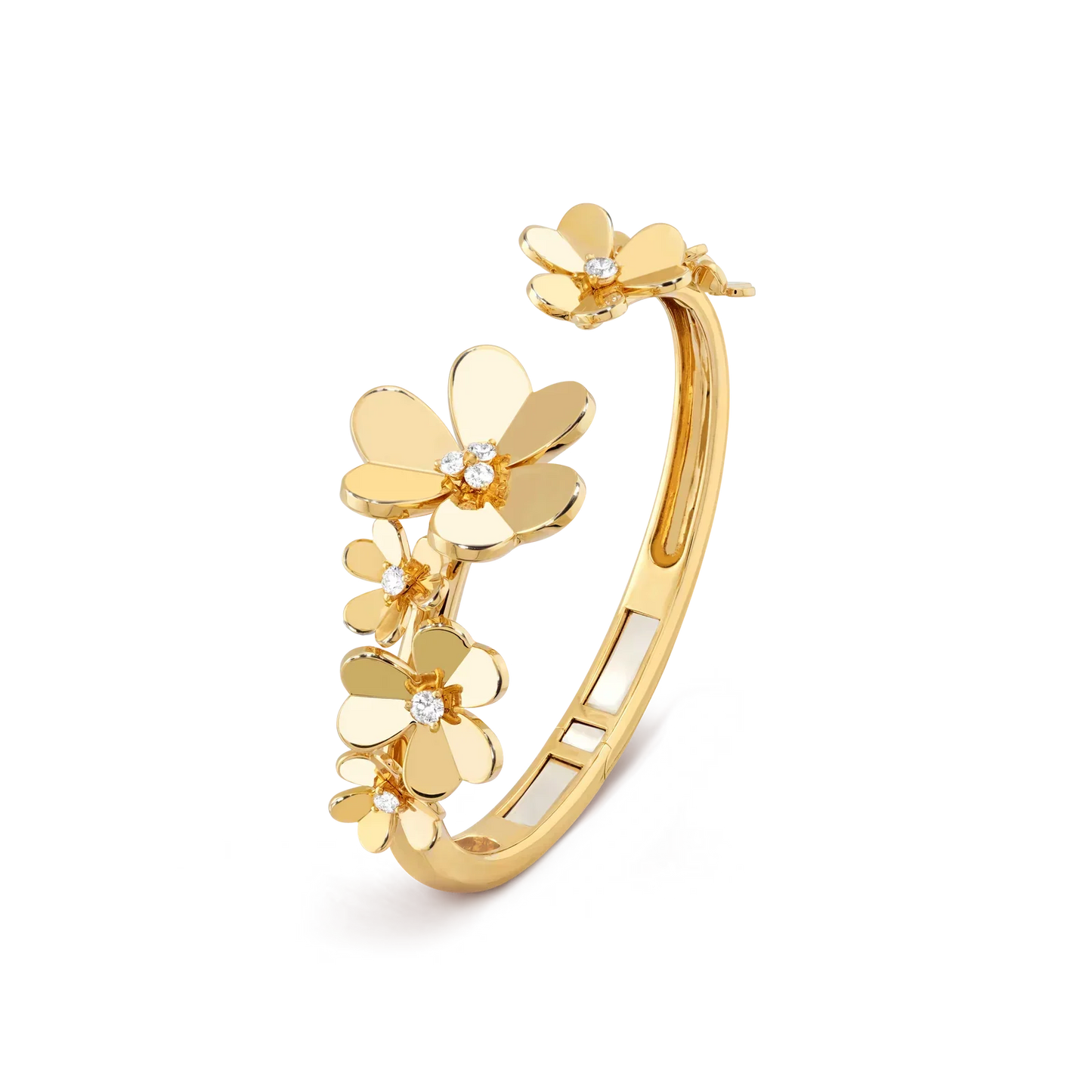 [Leaves]LUMINOUS BLOSSOM OPEN BANGLE