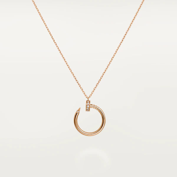 [Leaves]JUSTE NECKLACE PINK GOLD