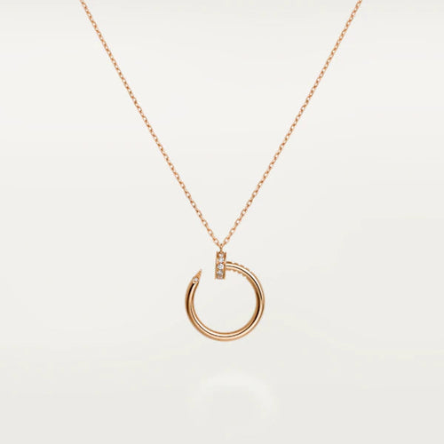 [Leaves]JUSTE NECKLACE PINK GOLD