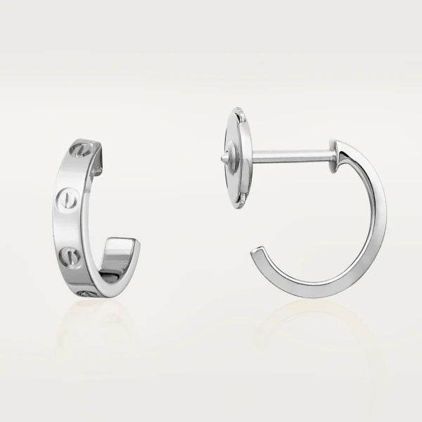 [Leaves]LOVE EARRINGS 2.65MM SILVER
