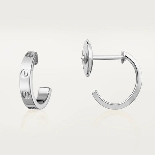[Leaves]LOVE EARRINGS 2.65MM SILVER