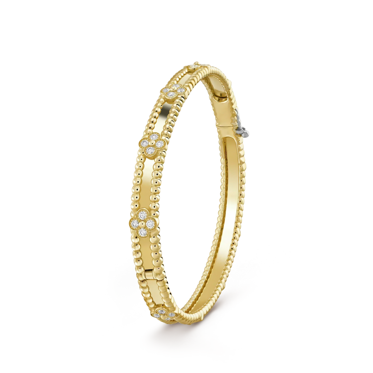 [Leaves]CLOVER BRACELET 4MM DIAMONDS