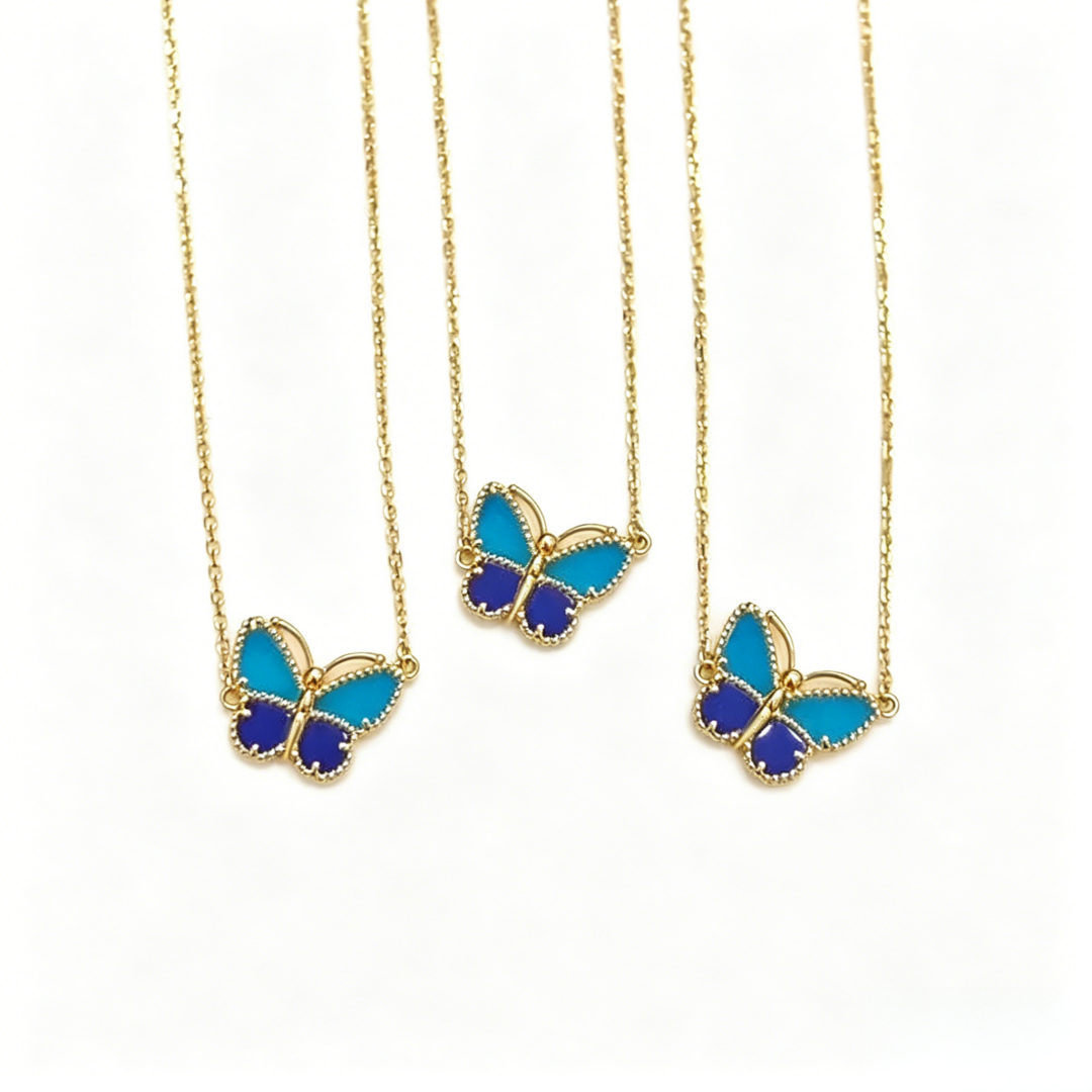 [Leaves] 2026 NEW LUCKY BUTTERFLY 1 MOTIFS NECKLACE