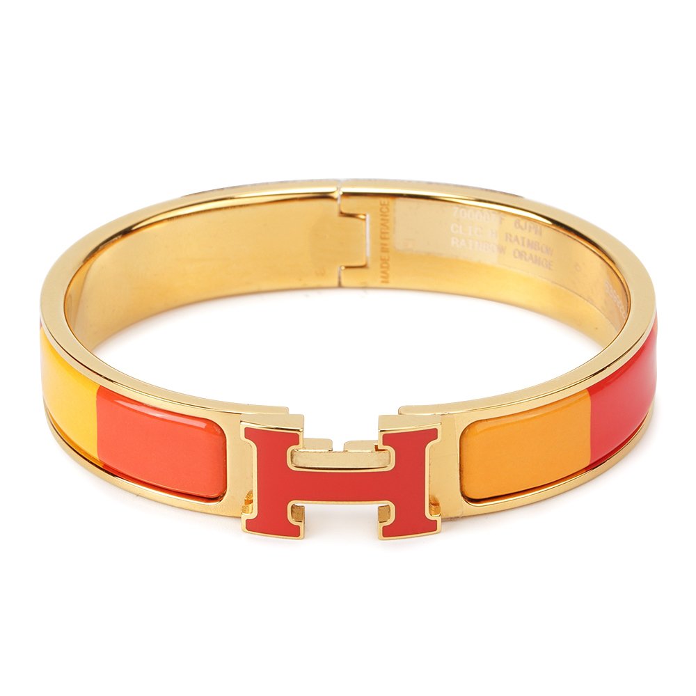 [Leaves]H BRACELET ORANGE RAINBOW CERAMIC