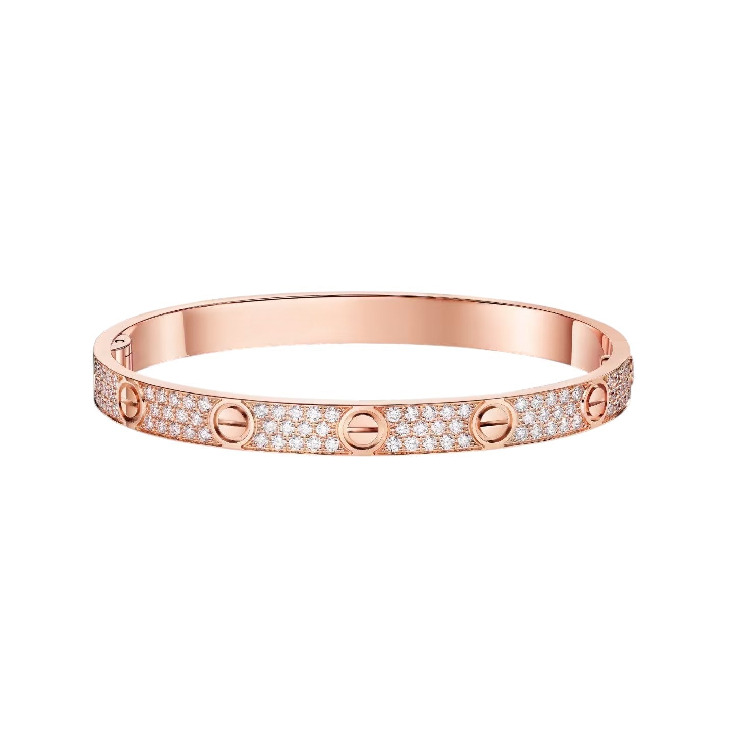 [Leaves]CLASSIC 6.1MM LOVE BANGLE - FULL PAVÉ