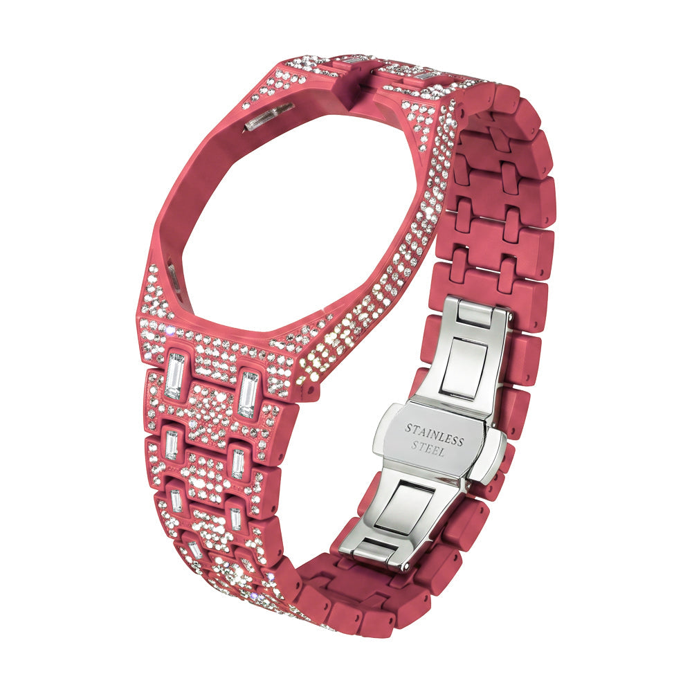 [Leaves]Royal Oak Pop Exclusive Bioceramic Case & Bioceramic Strap Full Diamond