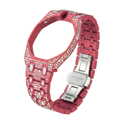 [Leaves]Royal Oak Pop Exclusive Bioceramic Case & Bioceramic Strap Full Diamond