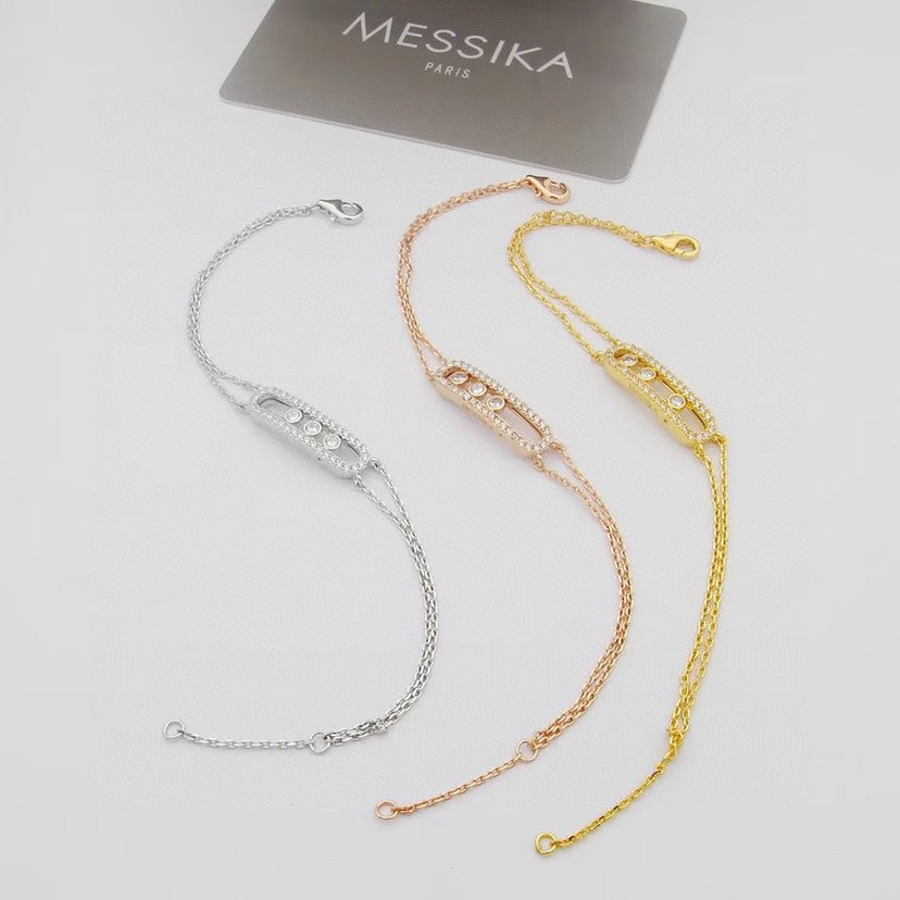 [Leaves]MOVE CLASSIQUE PAVÉ DIAMOND BRACELET