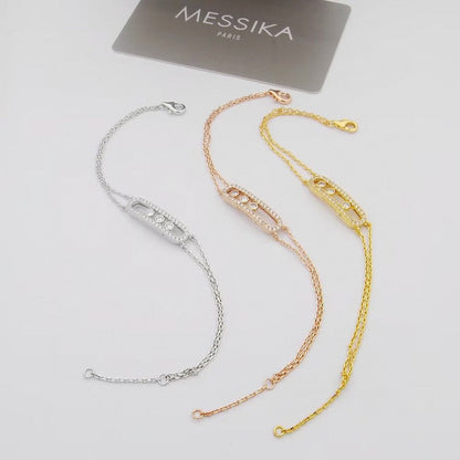[Leaves]MOVE CLASSIQUE PAVÉ DIAMOND BRACELET