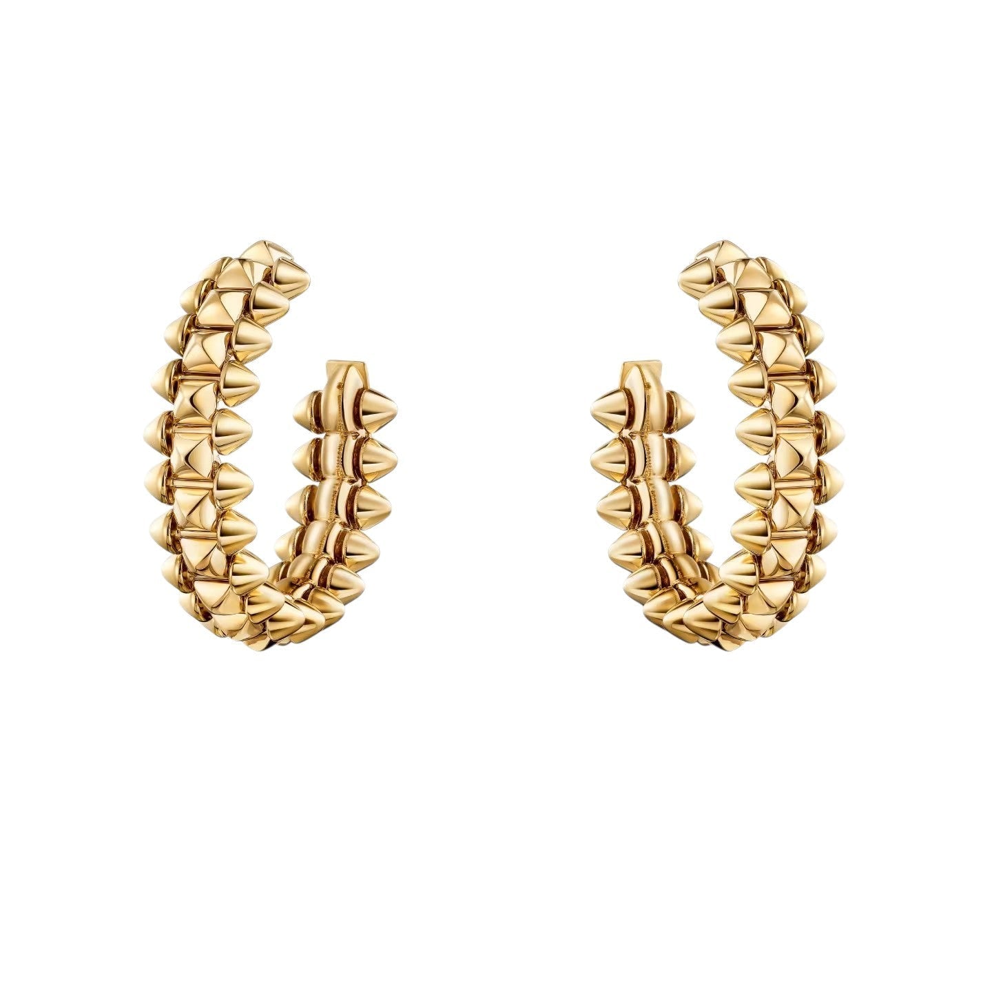 [Leaves]CLASH DE 6.4MM HOOP SMALL MODEL EARRINGS