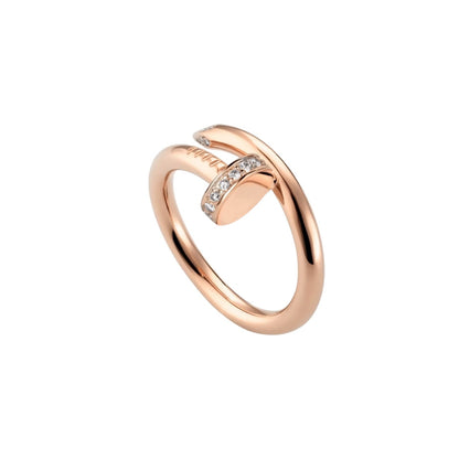 [Leaves]CLOU 2.6MM DIAMOND RING