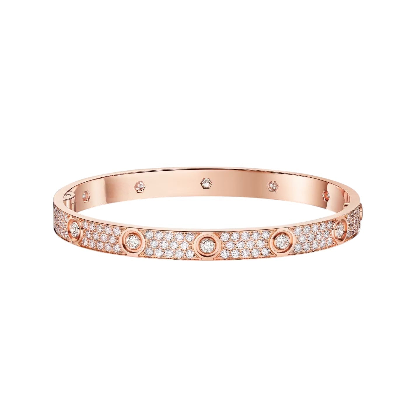 [Leaves]CLASSIC 6.1MM LOVE BANGLE - 10-DIAMOND FULL PAVÉ