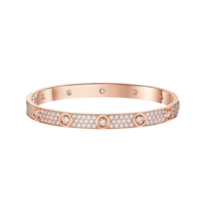 [Leaves]CLASSIC 6.1MM LOVE BANGLE - 10-DIAMOND FULL PAVÉ