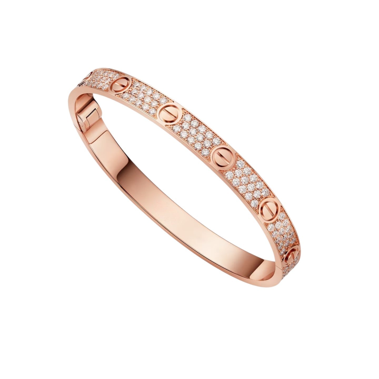[Leaves]CLASSIC 6.1MM LOVE BANGLE - FULL PAVÉ