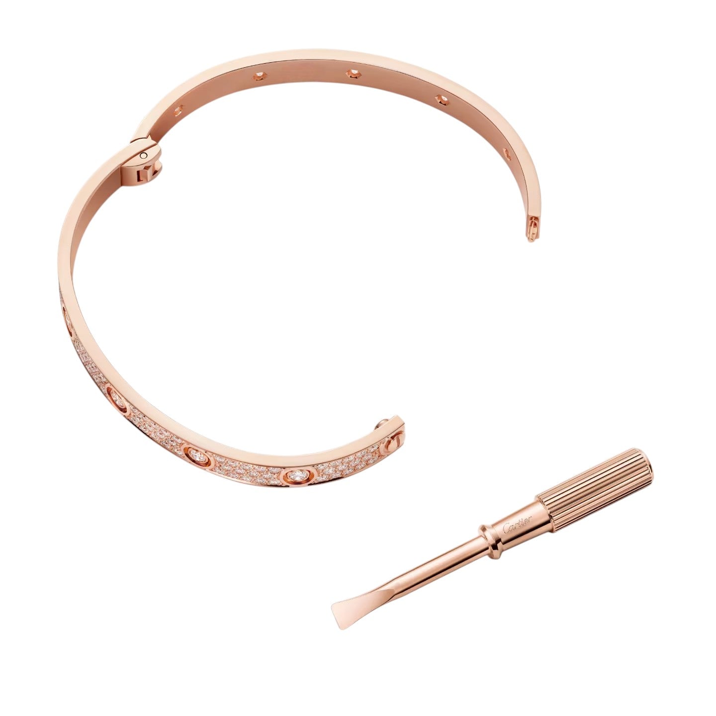 [Leaves]CLASSIC 6.1MM LOVE BANGLE - 10-DIAMOND FULL PAVÉ
