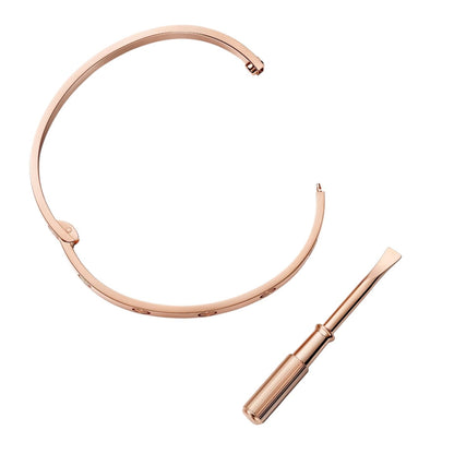 [Leaves]CLASSIC 6.1MM LOVE SINGLE-SCREW CLOSURE BANGLE