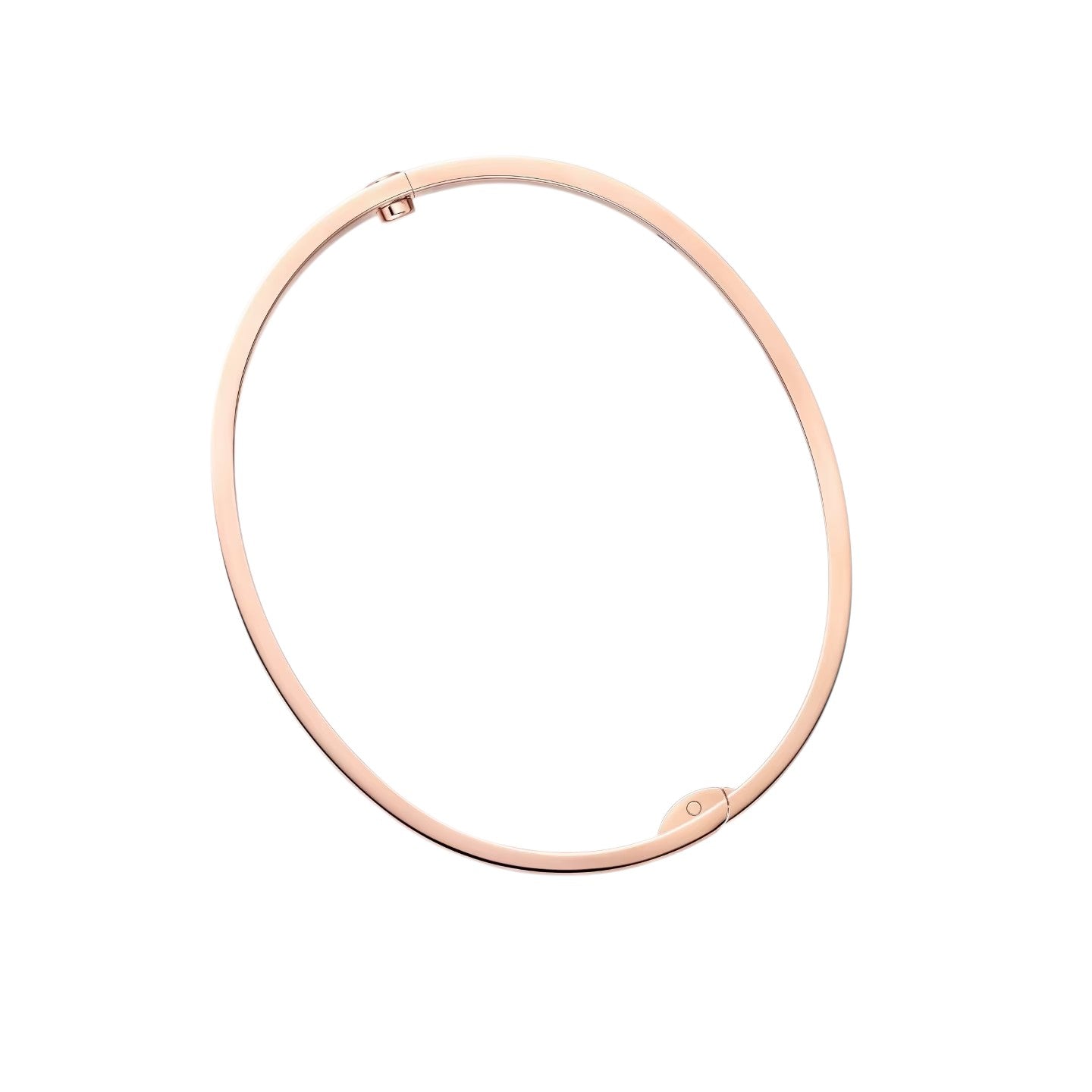 [Leaves]CLASSIC 6.1MM LOVE SINGLE-SCREW CLOSURE BANGLE - 4-DIAMOND